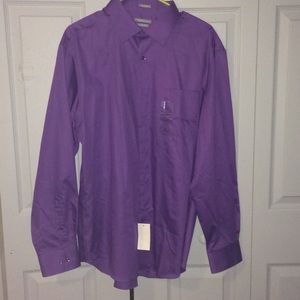 Van Heusen athletic fit lux sateen - purple